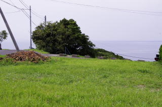 富士見ヶ丘別荘地　敷地から海望む