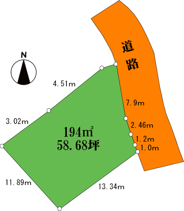 海一望　千葉県富津市富士見ヶ丘別荘地2　区画図